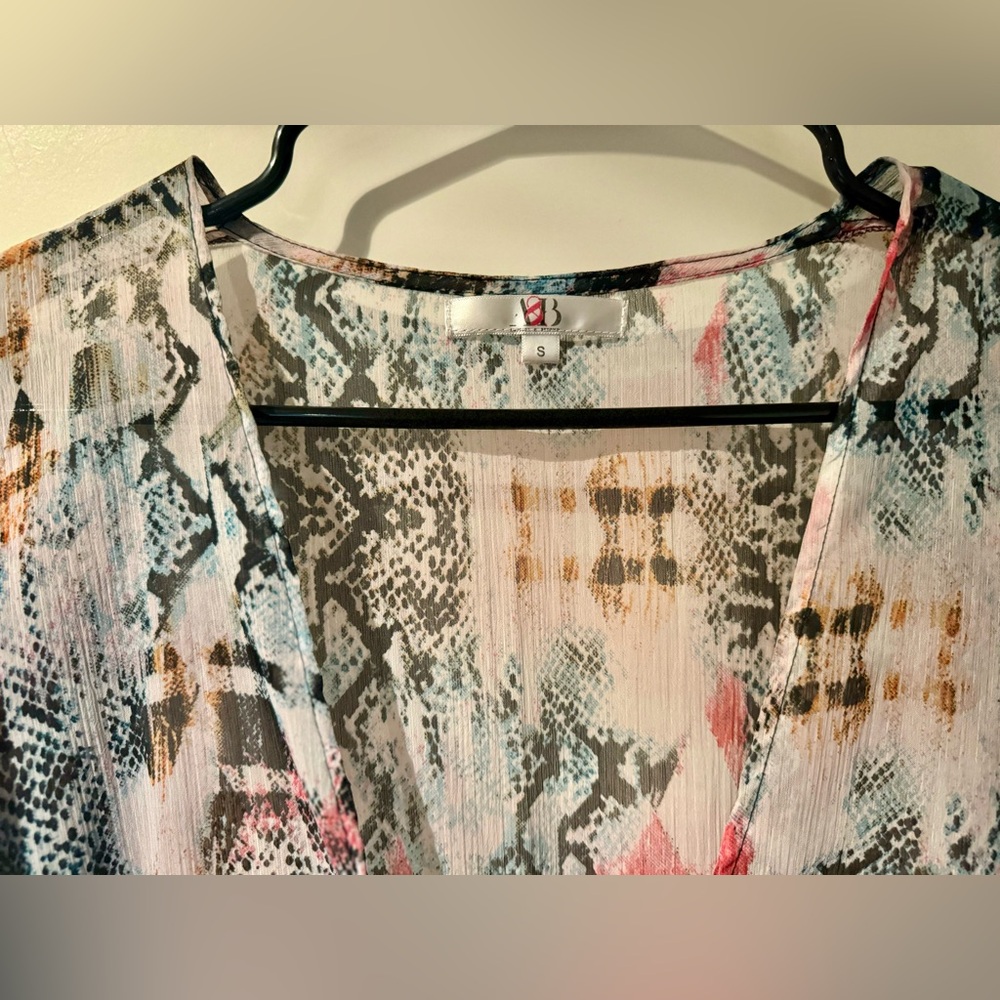 Flowy Multicolor Maxi Cover Up - Picture 7 of 7